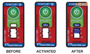 大理溫度指示標(biāo)簽 累計(jì)上升時間/溫度的標(biāo)簽
