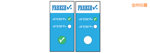 定州溫度指示標簽 冷凍檢查 Thermolabels