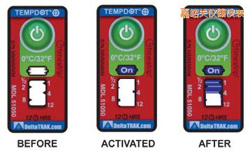 嘉峪關(guān)溫度指示標(biāo)簽 累計上升時間/溫度的標(biāo)簽