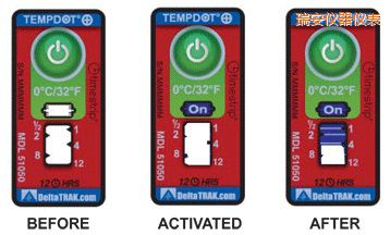 瑞安溫度指示標簽 累計上升時間/溫度的標簽