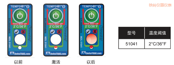 鐵嶺溫度指示標簽 累計下降溫度的標簽