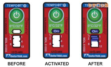 張家口溫度指示標簽 累計上升時間/溫度的標簽