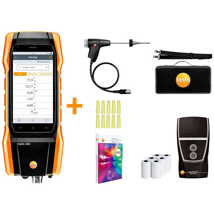 testo300煙氣分析儀通用型基礎(chǔ)款套裝2